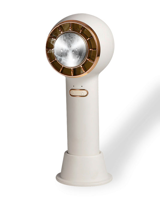 SmaFun Portable Rechargeable Handheld Fan, Personal Fan with One-Button Ice Pack and 3 Wind Speeds, Quiet Mode and Big Battery Long Stand by Time Suitable for Outdoor, Indoor, Commute, Office, Travel