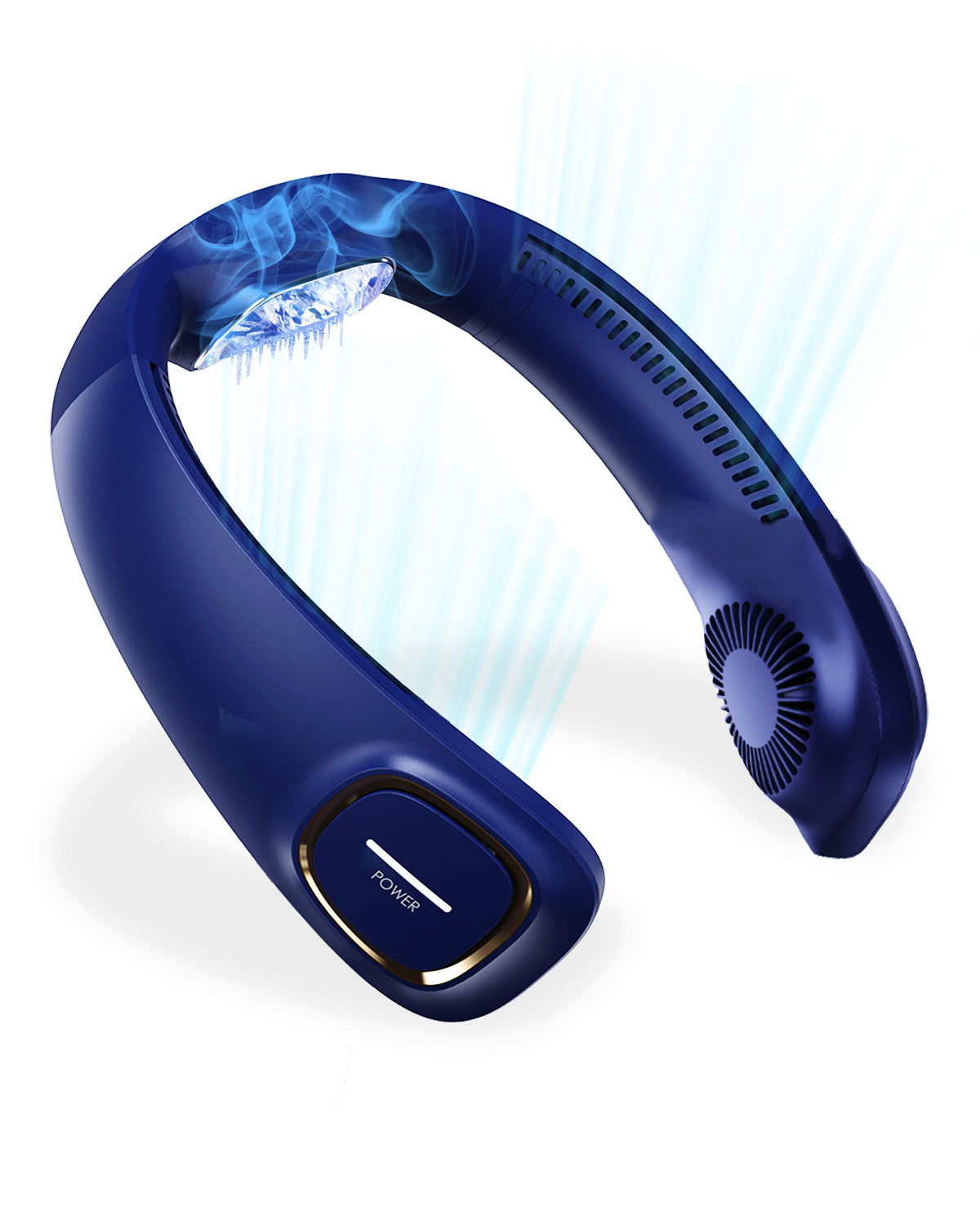 Stay Cool Anywhere with SmaFun Portable Rechargeable Air Conditioner Neck Fan-3 Seconds Superconduct Fast Cooling, Bladeless and Quiet, Adjustable 3 Speeds, Fashionable Design for Outdoor/Home/Office Use